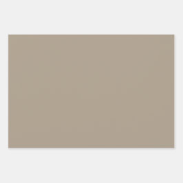 Schlicht Grullo Chamoisee Shadow Tan Shades 3 Tone Geschenkpapier Set