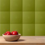 Schlicht grüne  Dill Pickle Fliese<br><div class="desc">Solid Farbe schlicht grün Dill Pickle Design.</div>