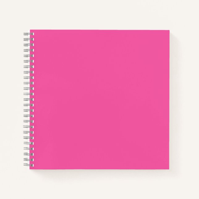 Schlicht hellrosa notizbuch (Vorderseite)