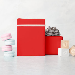 Schlicht leuchtend kräftig Rot Geschenkpapier