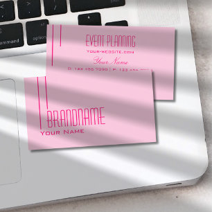 Schlicht Light Baby Pink Chic Einfach und Beruflic Visitenkarte