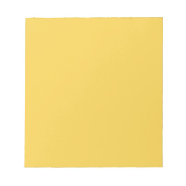 Schlicht Marigold Yellow in fester Farbe Notizblock (Vorderseite)
