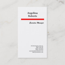 Schlicht minimalistisch beruflich in vertikaler Ro