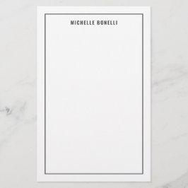 Schlicht Minimalistische Beruflich Moderne Briefpapier
