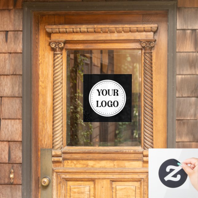 Schlicht, modern, poliert und anpassbar. fensteraufkleber (Haustür)