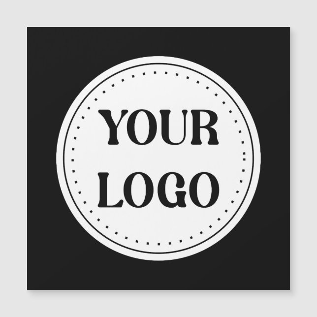 Schlicht, modern, poliert und anpassbar. magnetkarte (Vorderseite)