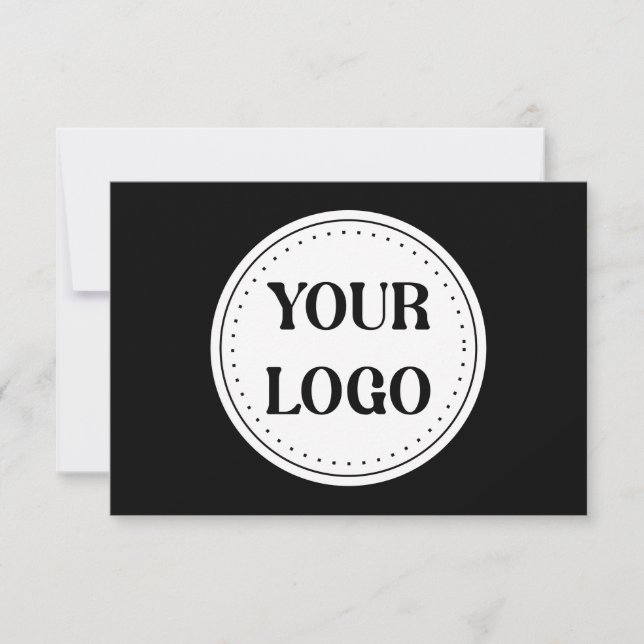 Schlicht, modern, poliert und anpassbar. mitteilungskarte (Vorderseite)