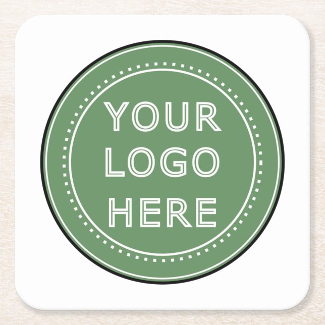 Schlicht, modern, poliert und anpassbar. rechteckiger pappuntersetzer (Vorderseite)