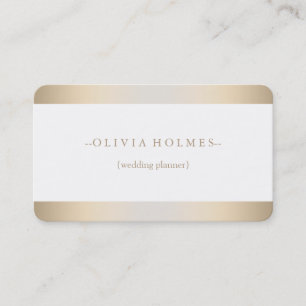 Schlicht Moderne Elegante Gold Foil Metal Beruflic Visitenkarte