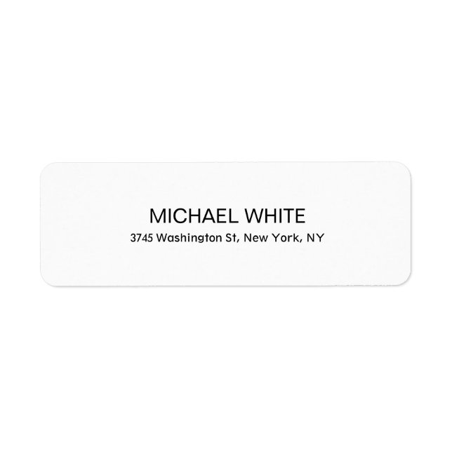 Schlicht Modernes Schwarz/Weiß Minimalistisch (Vorne)
