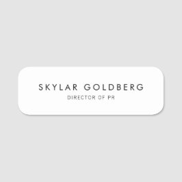 Schlicht Namensschild