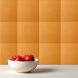 Schlicht-orangefarbene Aprikose Fliese<br><div class="desc">Schlicht orangefarbene Aprikosen-Ausführung.</div>