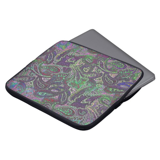 Schlicht Paisley 2 Laptopschutzhülle (Vorne Oben)
