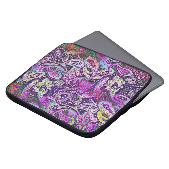 Schlicht Paisley 4 Laptopschutzhülle (Vorne Oben)
