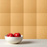 Schlicht pastellfarbener Orangentopaz Fliese<br><div class="desc">Schlicht pastellfarbenes,  orangefarbenes Topaz-Design.</div>
