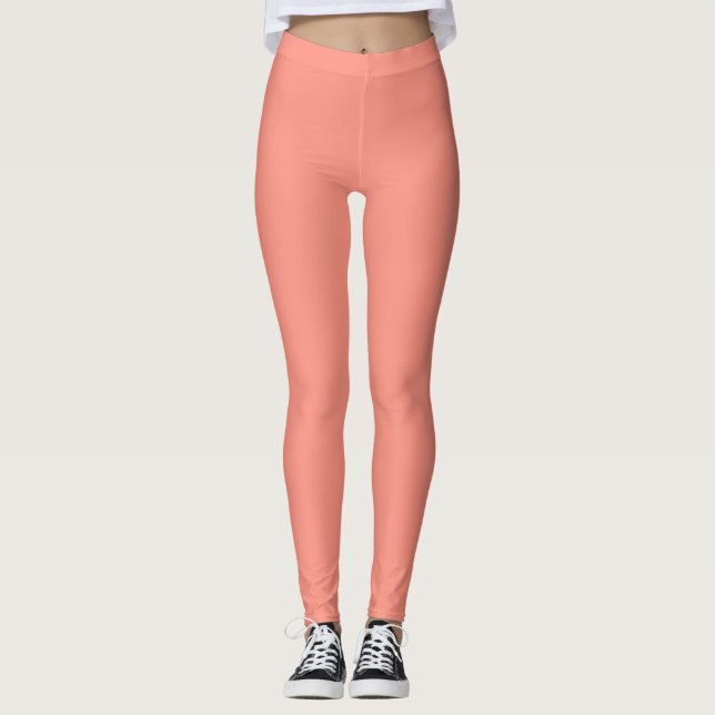 Schlicht Peach Leggings (Vorderseite)