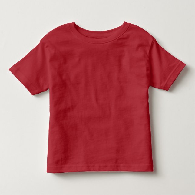 Schlicht Red Toddler Fine Jersey T - Shirt (Vorderseite)
