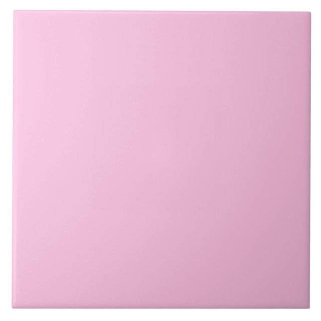Schlicht rosa Keramik Tile. Fliese (Vorderseite)
