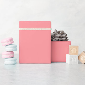 Schlicht rosa Lachs-Rose in fester Farbe Geschenkpapier