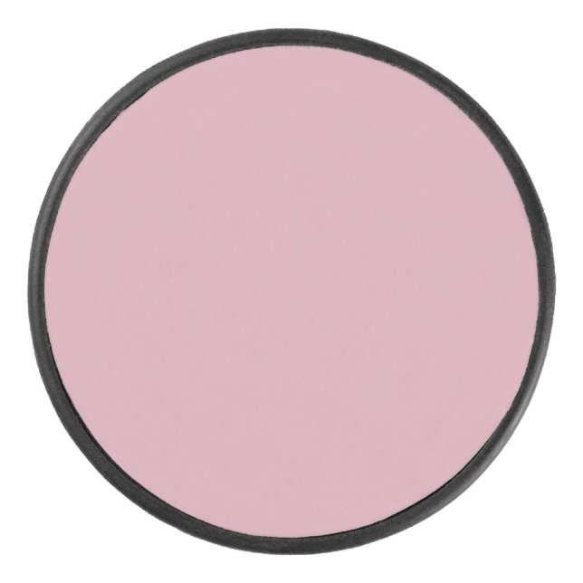 Schlicht rosa, solider Quartz Blush Puck (Vorderseite)
