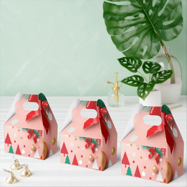 schlicht-rosa Weihnachten Geschenkschachtel (Zahlreiche)