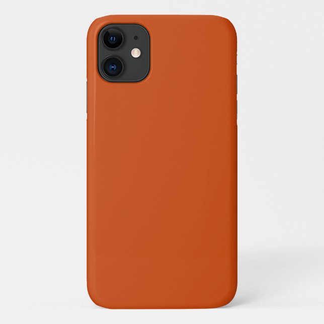 Schlicht rostig, rostfrei, orange Case-Mate iPhone hülle (Rückseite)
