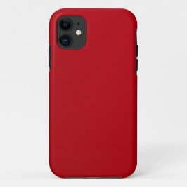 Schlicht rote Farbe iPhone 11 Hülle