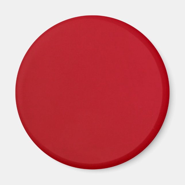 Schlicht rote Farbe Magnet (Vorne)