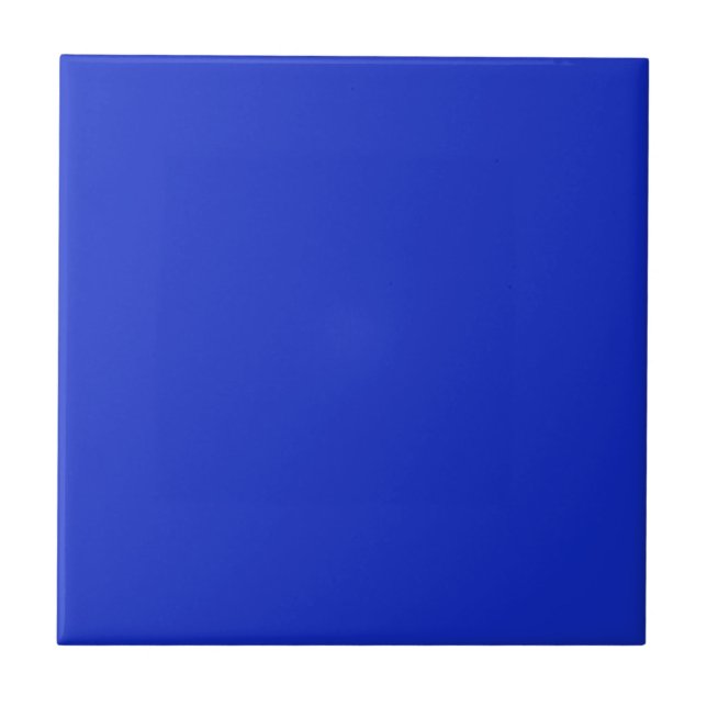 Schlicht Royal Blue Fliese (Vorderseite)