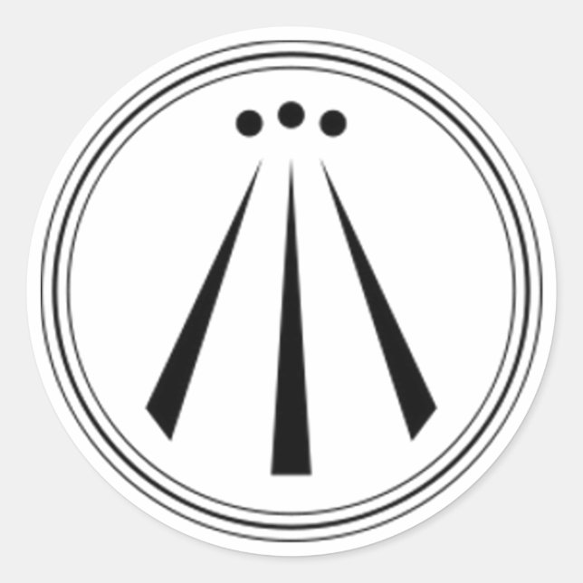 (Schlicht) Runder Aufkleber (Vorderseite)