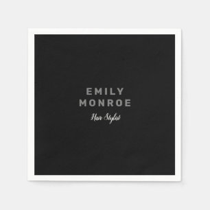 Schlicht Schwarz/Weiß Modernität Minimalistisch Serviette