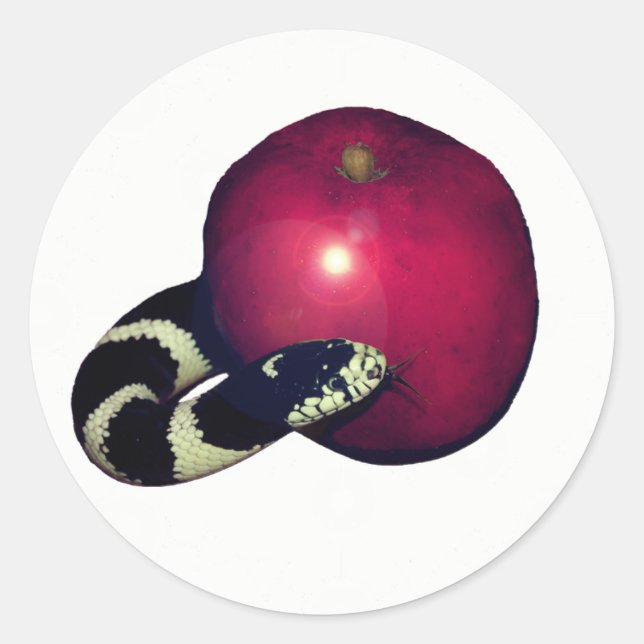 Schlicht serpent Apple Jesse Tree Sticker (Vorderseite)
