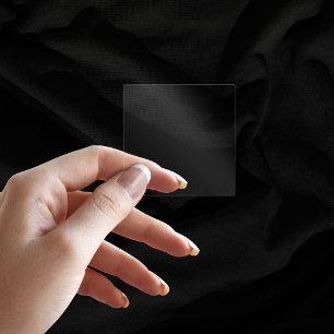 Schlicht Transparent 2" Square Wedding Vinyl Stick Aufkleber