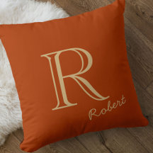 Schlicht und einfach Mit Monogramm - Burnt Orange