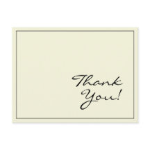 Schlicht und grundlegend "Danke!" Postkarte