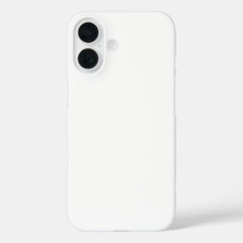 Schlicht und schlicht in der Farbe weiß klassisch iPhone 16 Hülle