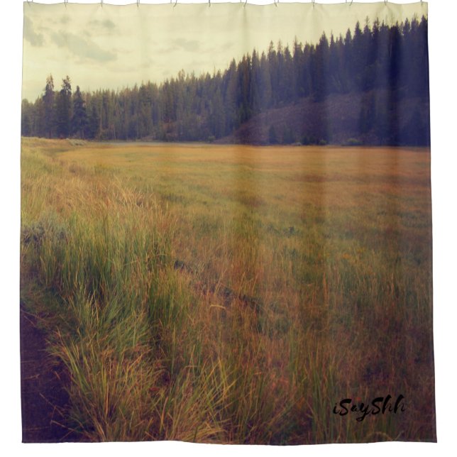 schlicht und wald duschvorhang (Vorderseite)