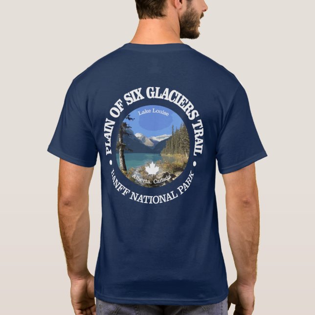 Schlicht von sechs Gletscherwanderwegen (rd) T-Shirt (Rückseite)
