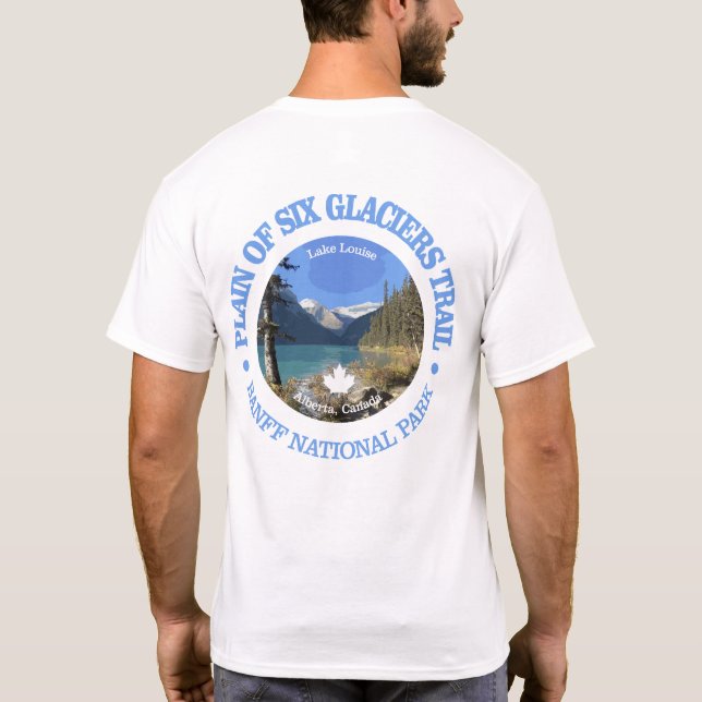 Schlicht von sechs Gletscherwanderwegen (rd) T-Shirt (Rückseite)