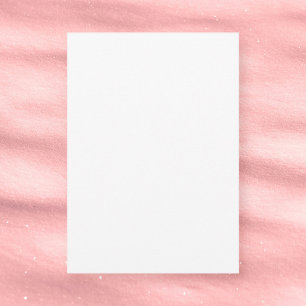 Schlicht White 3.5" x 5" Matte Blank Geburtstag Dankeskarte