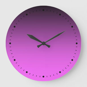 Schlicht zwei Tonen Rosa Große Wanduhr