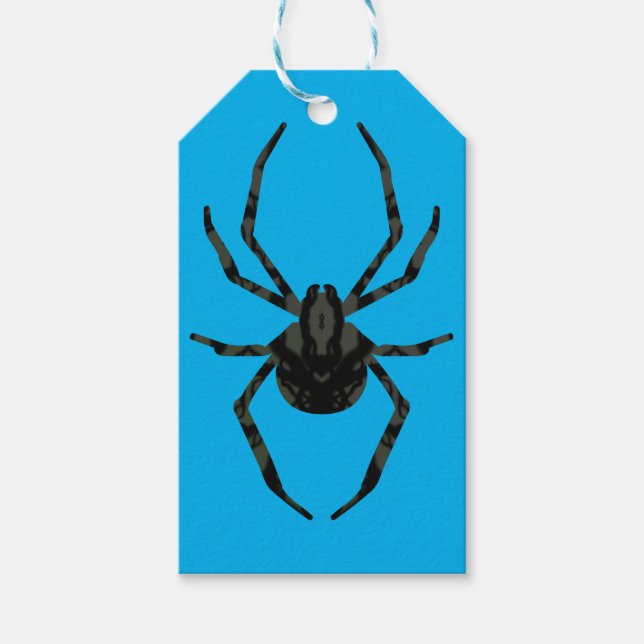 Schlichte Alte Spinne Geschenkanhänger (Vorderseite)