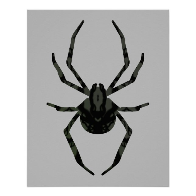 Schlichte Alte Spinne Poster (Vorderseite)