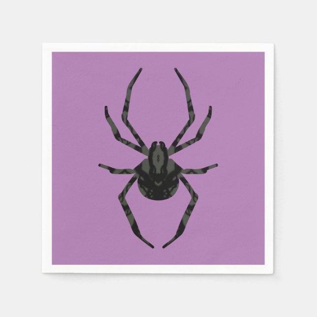 Schlichte Alte Spinne Serviette (Vorderseite)