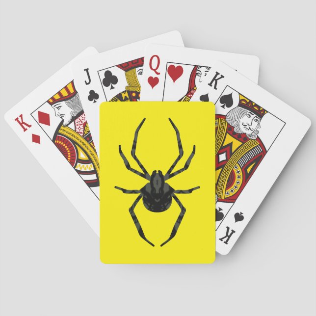 Schlichte Alte Spinne Spielkarten (Rückseite)