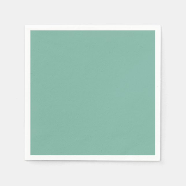 Schlichte Amazonitpastellgrün in fester Farbe Serviette (Vorderseite)