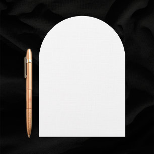 Schlichte Arch Style Linen Cardstock Leere Hochzei Einladung