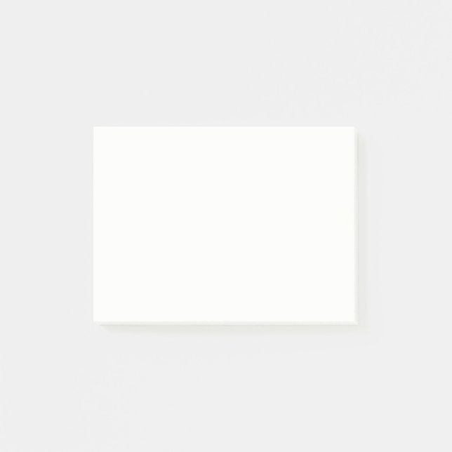 Schlichte arktische Milch Weiße Farbe Post-it Klebezettel (Vorderseite)
