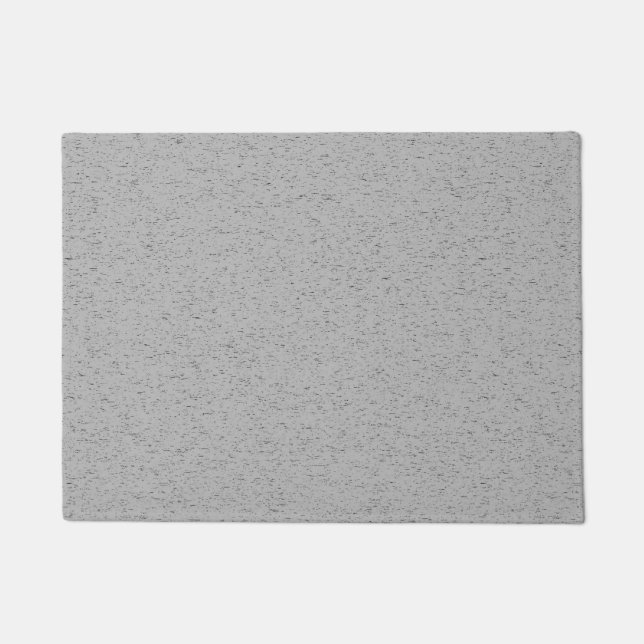 Schlichte Aschefarbe Fußmatte (Vorderseite)