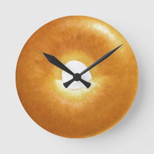 Schlichte Bagel-Runde-Uhr Runde Wanduhr